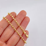 Cadena Militar Media Luna 16.25g / 65cm / 2.8mm Oro Amarillo 18K