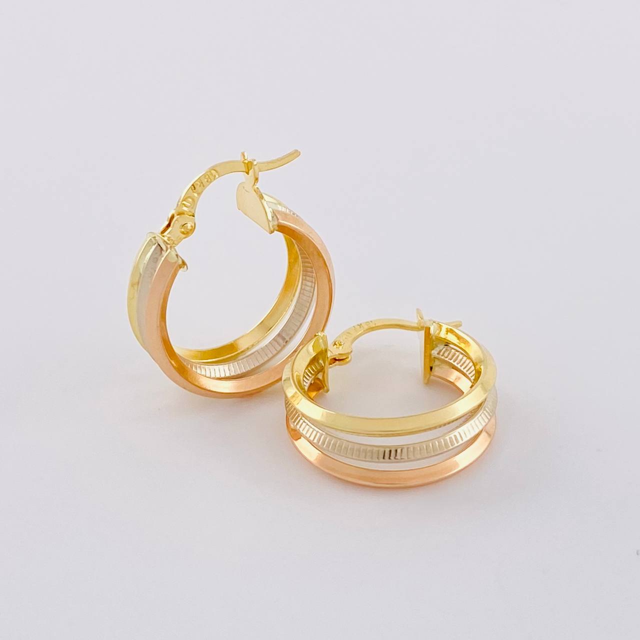 Candongas Ash 2.9g / 2.1cm Tres Oros 18K
