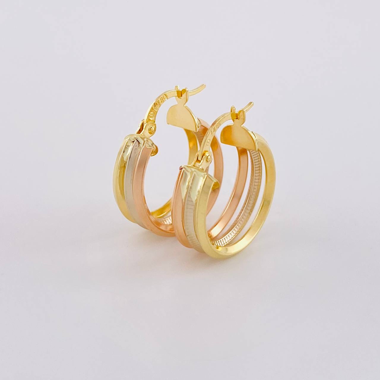 Candongas Ash 2.9g / 2.1cm Tres Oros 18K