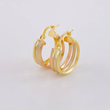 Candongas Ash 2.9g / 2.1cm Tres Oros 18K