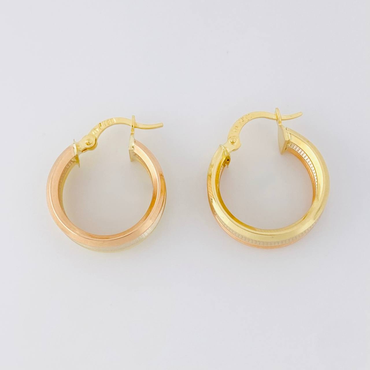 Candongas Ash 2.9g / 2.1cm Tres Oros 18K