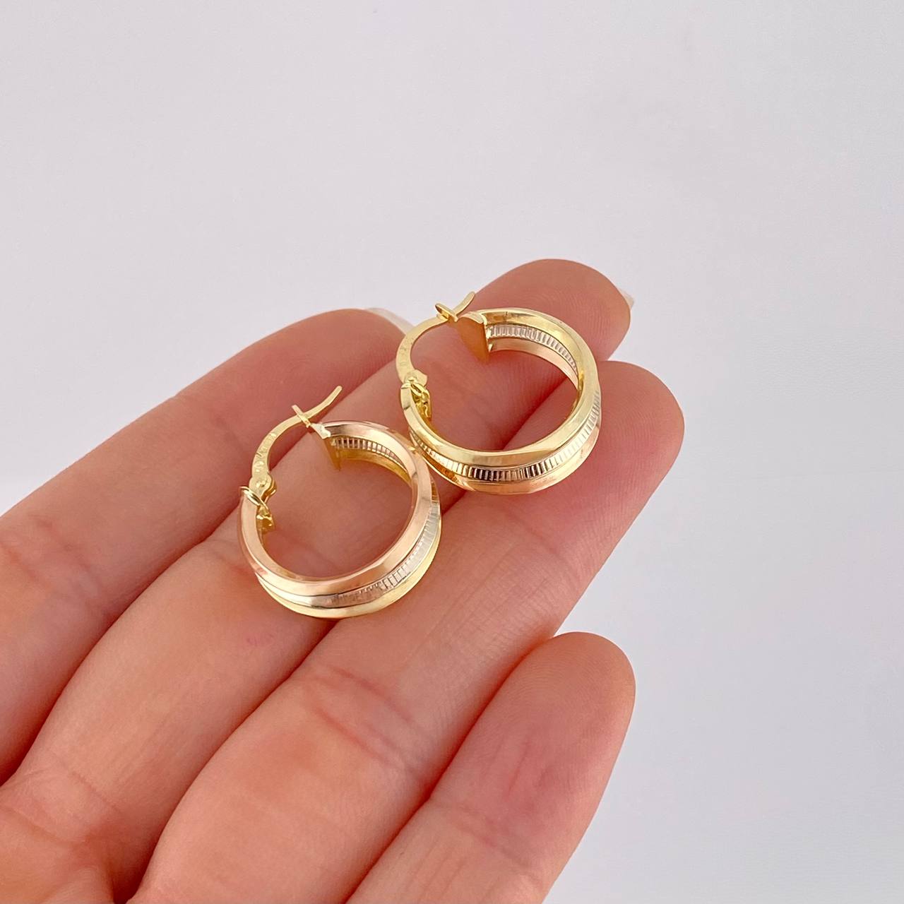 Candongas Ash 2.9g / 2.1cm Tres Oros 18K