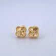 Topos Trébol VCyA 2.5gr / 8mm Diamantado Borde Punteado Oro Amarillo Nac.Esp. 18K ©