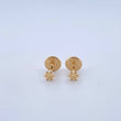 Topos Flor Lisa 0.45gr / 3mm Oro Amarillo 18K