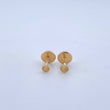 Topos circulo 0.4gr / 3mm Diamantados Oro Amarillo 18K