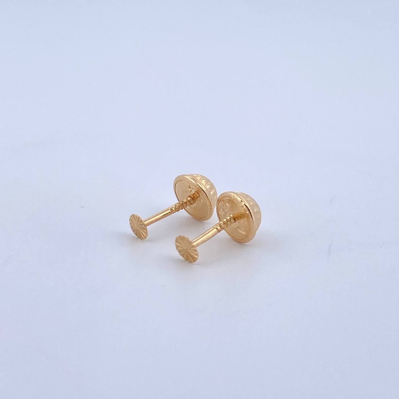 Topos circulo 0.4gr / 3mm Diamantados Oro Amarillo 18K