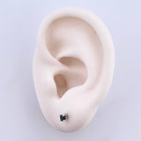 Topos Piedra 0.8gr / 3mm Zafiros 28Pts Broche Mariposa Oro Blanco 18K (Joya) ©