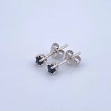 Topos Piedra 0.8gr / 3mm Zafiros 28Pts Broche Mariposa Oro Blanco 18K (Joya) ©