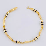 Pulso Rustico Barril Relieve 4.9 g / 21.2 cm / 4 mm Oro Amarillo 18K