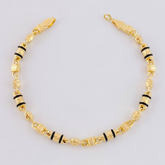 Pulso Rustico Candado Boya 4.95 g / 21 cm / 5 mm Oro Amarillo 18K