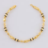 Pulso Rustico Candado Boya 4.95 g / 21 cm / 5 mm Oro Amarillo 18K