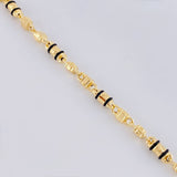 Pulso Rustico Candado Boya 4.95 g / 21 cm / 5 mm Oro Amarillo 18K