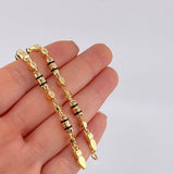 Pulso Rustico Candado Boya 4.95 g / 21 cm / 5 mm Oro Amarillo 18K