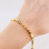 Pulso Rustico Candado Boya 4.95 g / 21 cm / 5 mm Oro Amarillo 18K