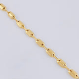 Tobillera Rustico Texturizados 4.4 g / 26.5 cm / 4.2 mm Oro Amarillo 18K