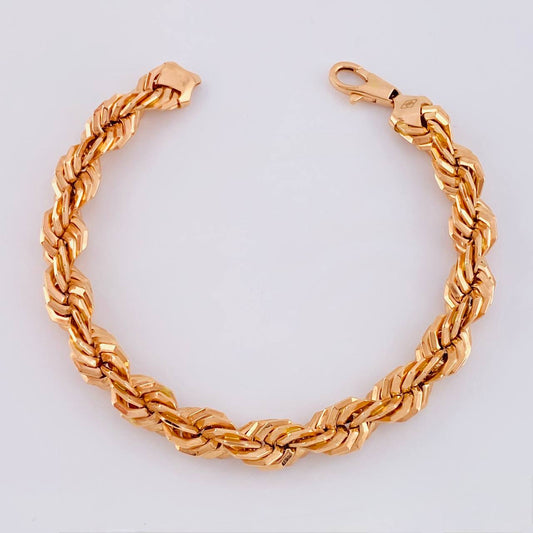 Pulso Lazo 9.6 g / 21 cm / 8.75 mm Oro Rosa 18K