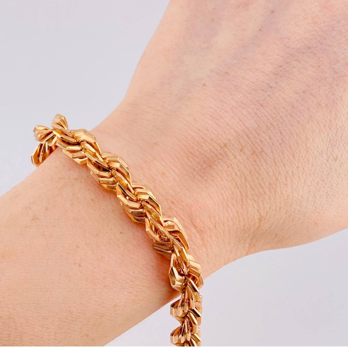 Pulso Lazo 9.6 g / 21 cm / 8.75 mm Oro Rosa 18K