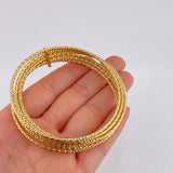 Pulso 7 Aros Diamantado 12.25 g / 20.5 cm / 2.05 mm Oro Amarillo 18K