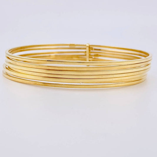Pulso 7 Aros 12.8 g / 20.5 cm / 1.45 mm Oro Amarillo 18K