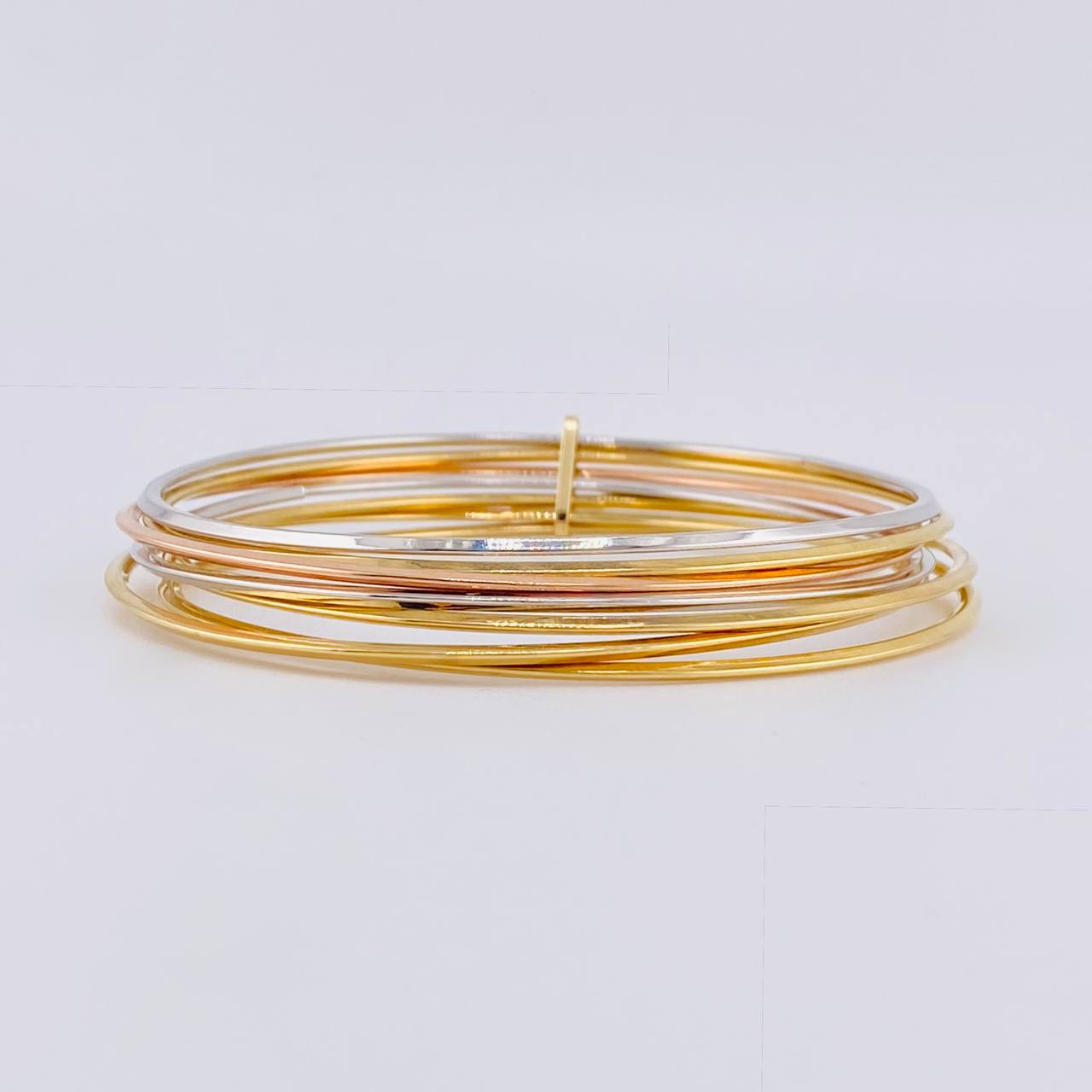 Pulso 7 Aros 9.6 g / 20.5 cm / 1.45 mm Tres Oros 18K