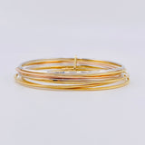 Pulso 7 Aros 9.6 g / 20.5 cm / 1.45 mm Tres Oros 18K