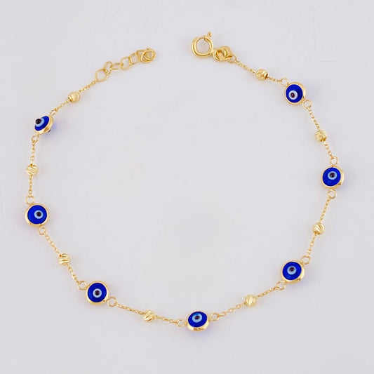 Pulso Modulable Ojo Turco 1.8 g / 19 cm - 18 cm / 2.5 mm Oro Amarillo 18K