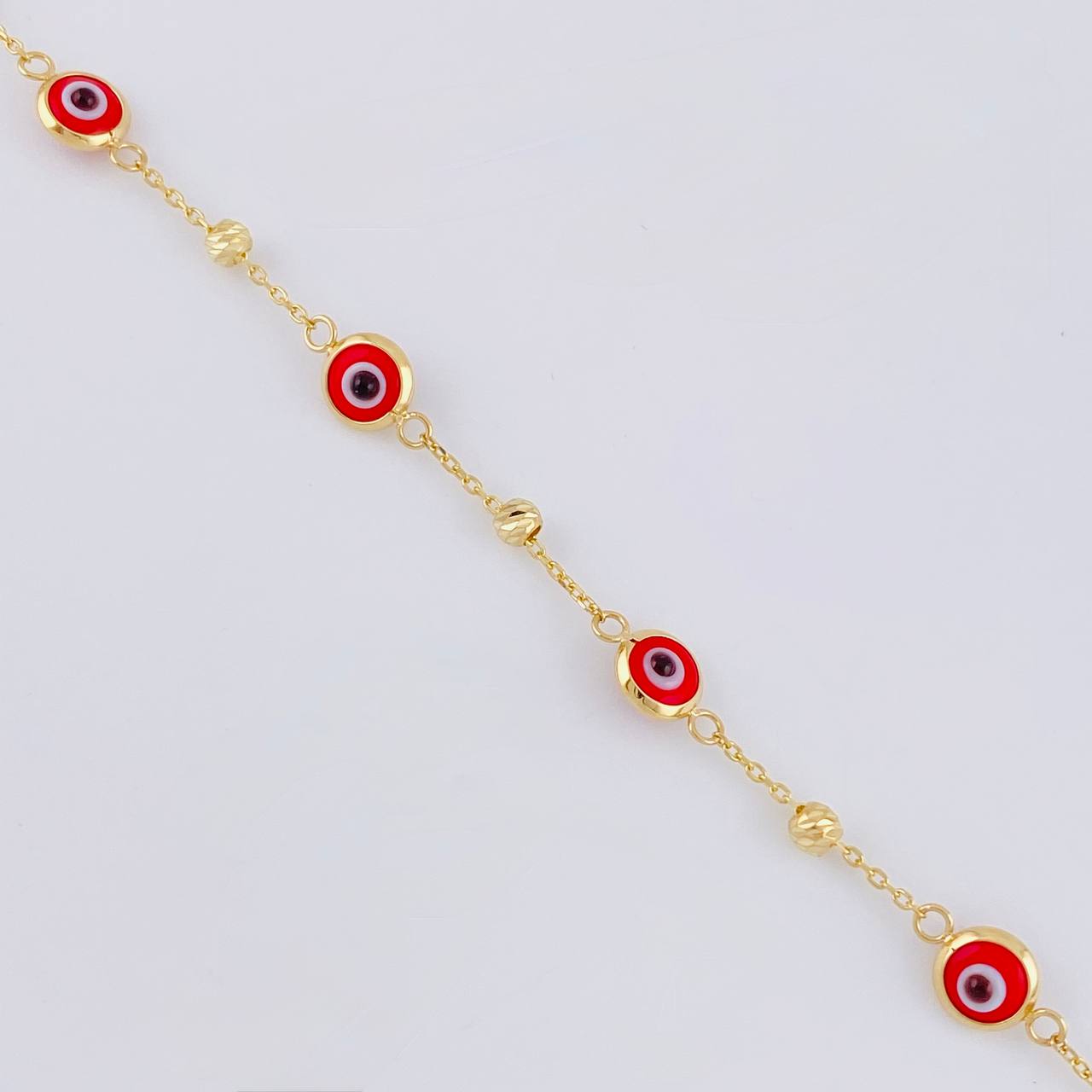 Pulso Modulable Ojo Turco 1.85 g / 19.3 cm - 18 cm / 2.5 mm Oro Amarillo 18K