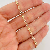 Pulso Gc Diamantado 2.9 g / 18 cm / 3.42 mm Tres Oros 18K