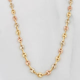 Cadena Gc Diamantada 7.05 g / 46 cm / 3.46 mm Tres Oros 18K