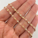 Cadena Gc Diamantada 7.05 g / 46 cm / 3.46 mm Tres Oros 18K