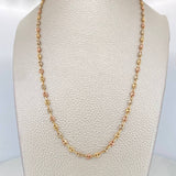 Cadena Gc Diamantada 7.05 g / 46 cm / 3.46 mm Tres Oros 18K