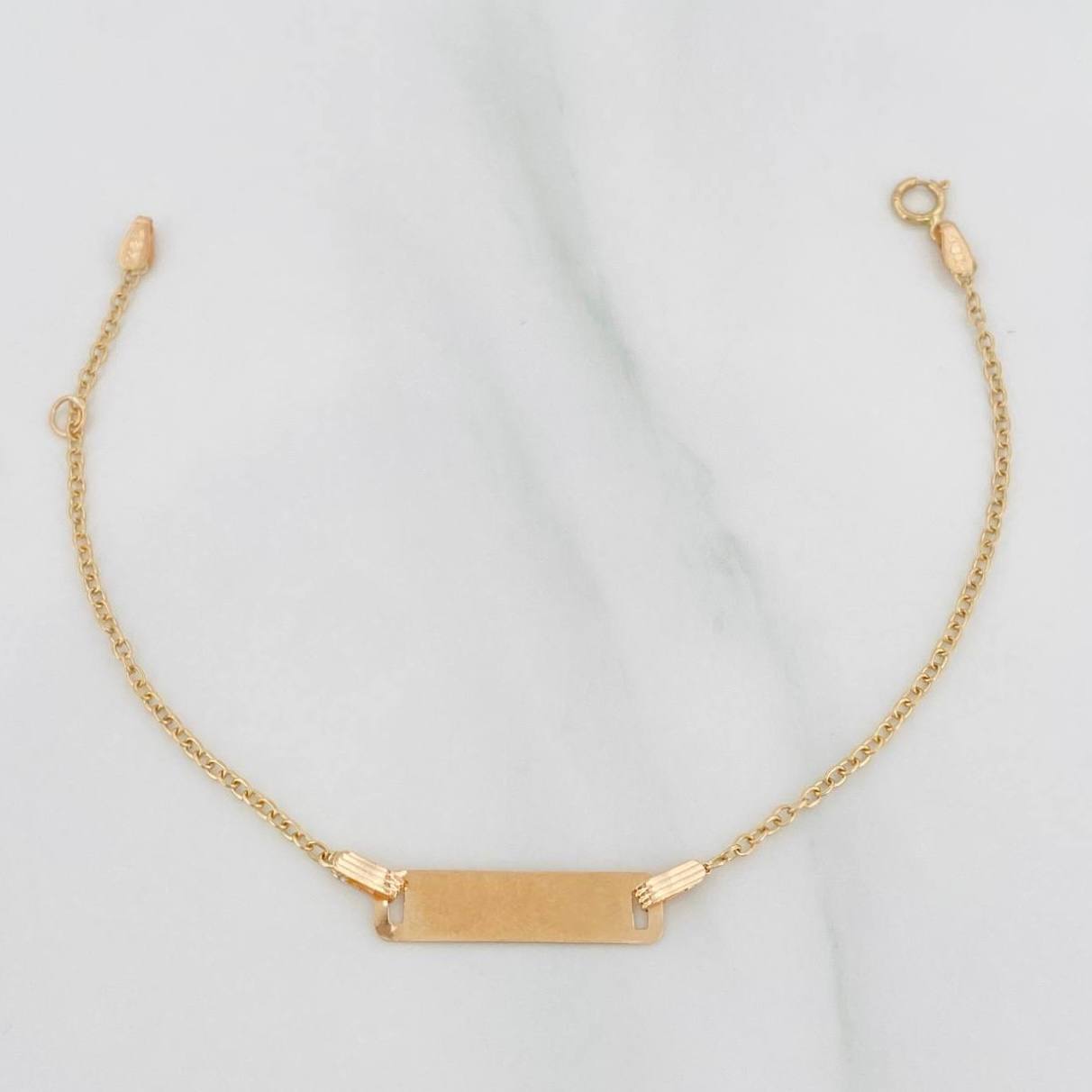 Pulso Modulable Placa Aro Seguido 1 g / 16 cm - 14 cm / 1.46 mm Oro Amarillo 18K