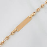 Pulso Bebé Placa Gc 1.5 g / 12.3 cm / 3.13 mm Oro Amarillo 18K