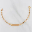 Pulso Bebé Gc Placa Rectangular 1.4 g / 12 cm / 3.2 mm Oro Amarillo 18K