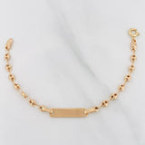 Pulso Bebé Gc Placa Rectangular 1.4 g / 12 cm / 3.2 mm Oro Amarillo 18K