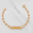 Pulso Bebé Placa Gc 1.5 g / 12.3 cm / 3.13 mm Oro Amarillo 18K