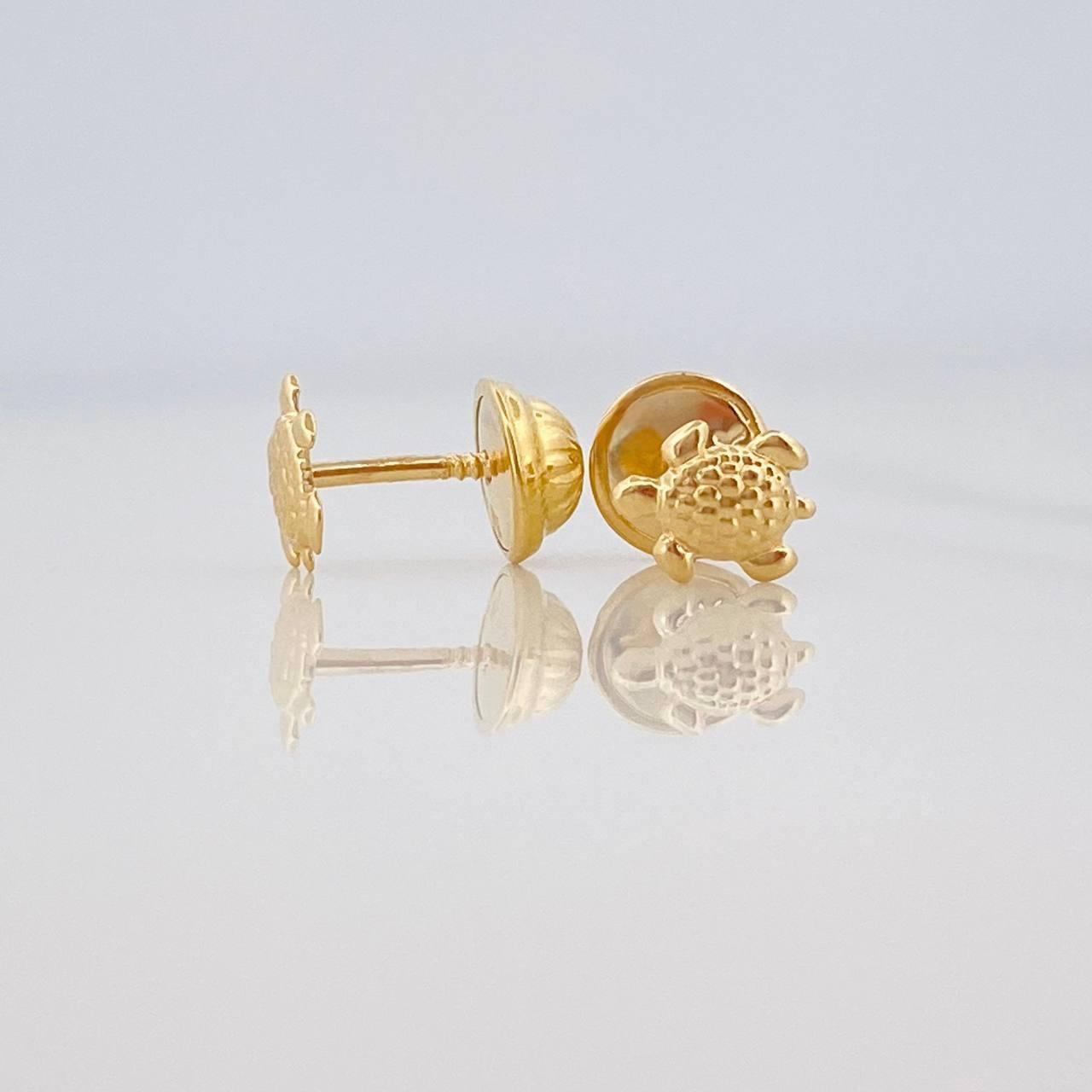 Topos Tortuga 0.55 g / 4.8 mm Oro Amarillo 18K