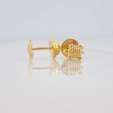 Topos Tortuga 0.55 g / 4.8 mm Oro Amarillo 18K