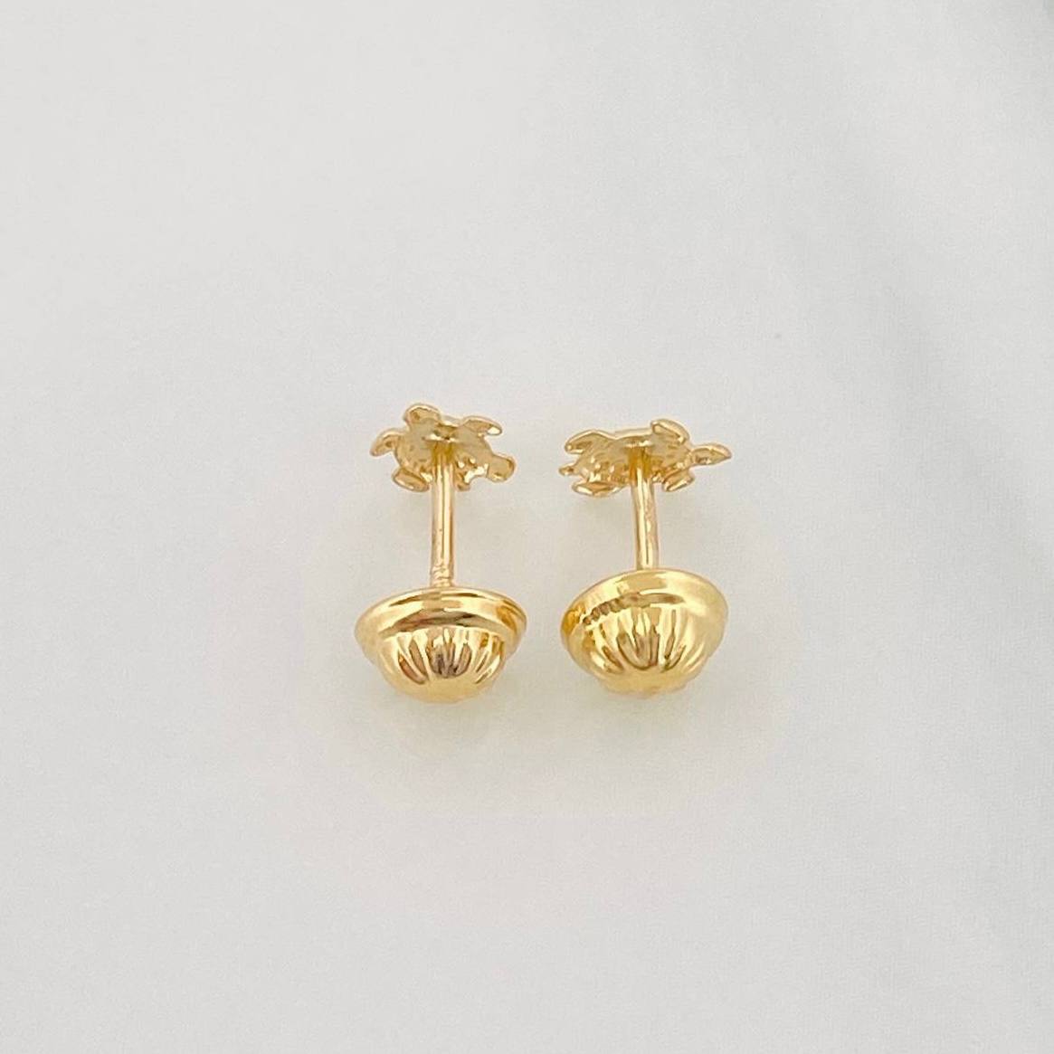 Topos Tortuga 0.55 g / 4.8 mm Oro Amarillo 18K