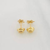 Topos Tortuga 0.55 g / 4.8 mm Oro Amarillo 18K