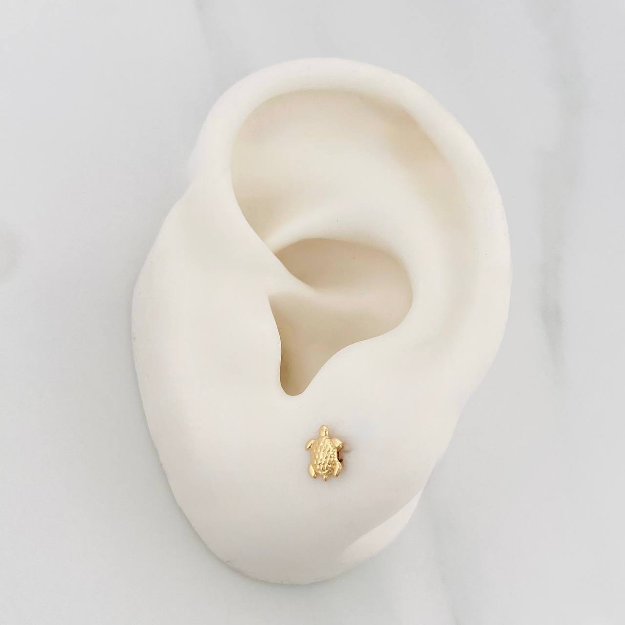Topos Tortuga 0.55 g / 4.8 mm Oro Amarillo 18K
