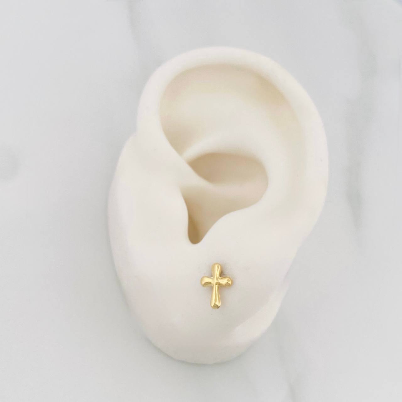Topos Cruz Bizantina 0.55 g / 5.9 mm Oro Amarillo 18K