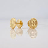 Topos Virgen Guadalupe 0.6 g / 5.7 mm Oro Amarillo 18K