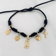 Pulsera Tejida Seis Nudos Oro Amarillo 18K