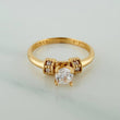 Anillo Solitario 2.25gr / T5 3/4 / 2.2cm / Oro Amarillo 18K $