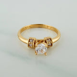Anillo Solitario 2.25gr / T5 3/4 / 2.2cm / Oro Amarillo 18K $