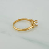Anillo Solitario 2.25gr / T5 3/4 / 2.2cm / Oro Amarillo 18K $