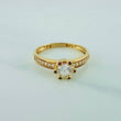Anillo Solitario Churumbela 2gr / T6 1/2 / 2.3cm / Oro Amarillo 18K $