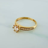 Anillo Solitario Churumbela 2gr / T6 1/2 / 2.3cm / Oro Amarillo 18K $