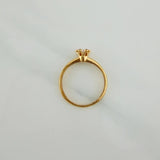 Anillo Solitario Churumbela 2gr / T6 1/2 / 2.3cm / Oro Amarillo 18K $
